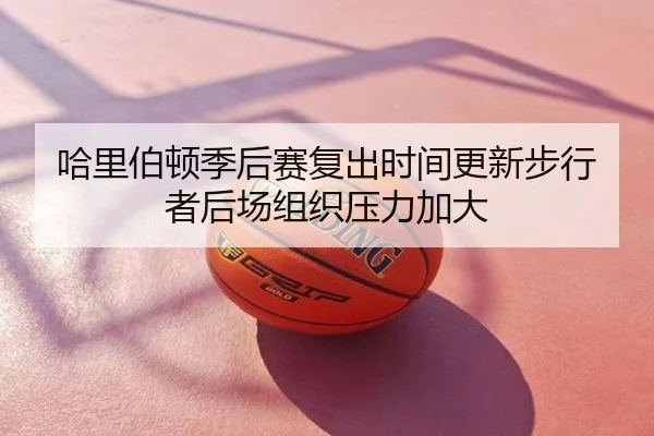 哈里伯顿季后赛复出时间更新步行者后场组织压力加大